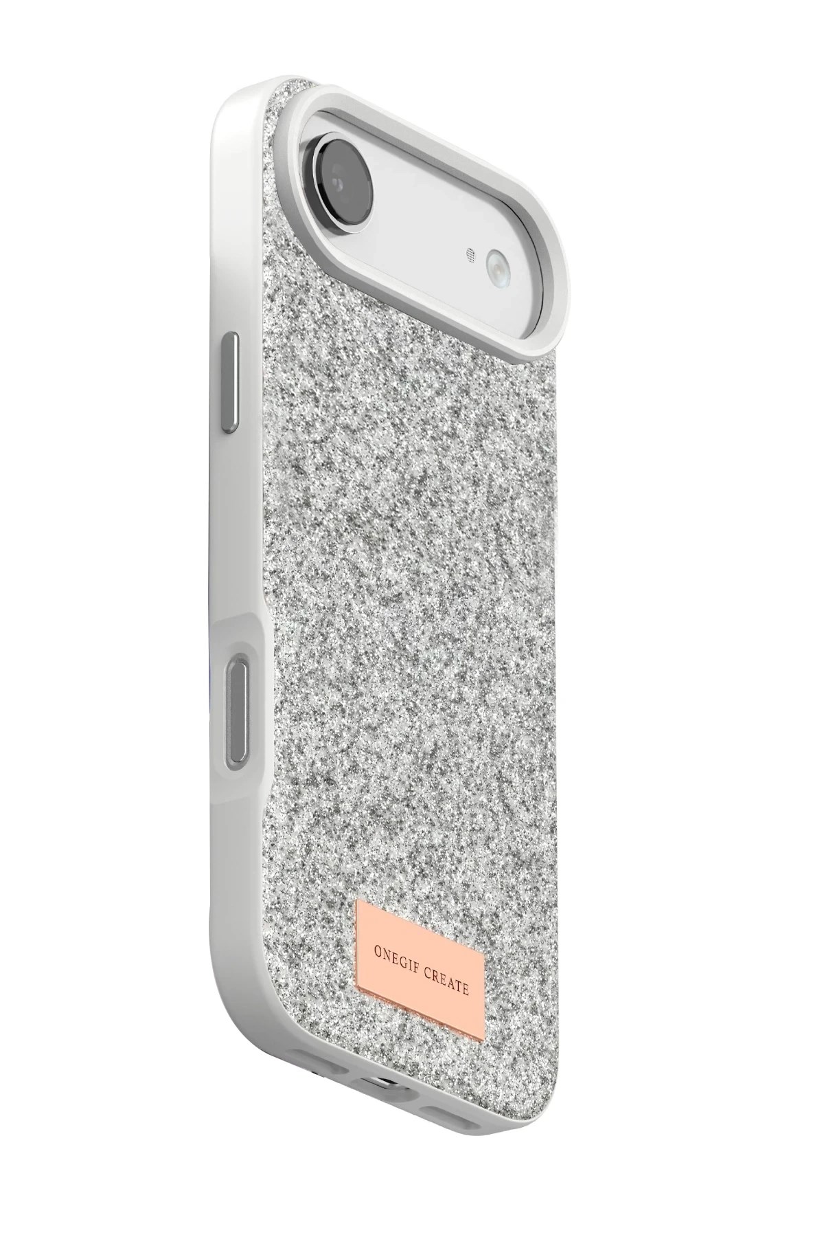 Mey İthalat®   iPhone 17 Air Bright Simli Kapak - Beyaz