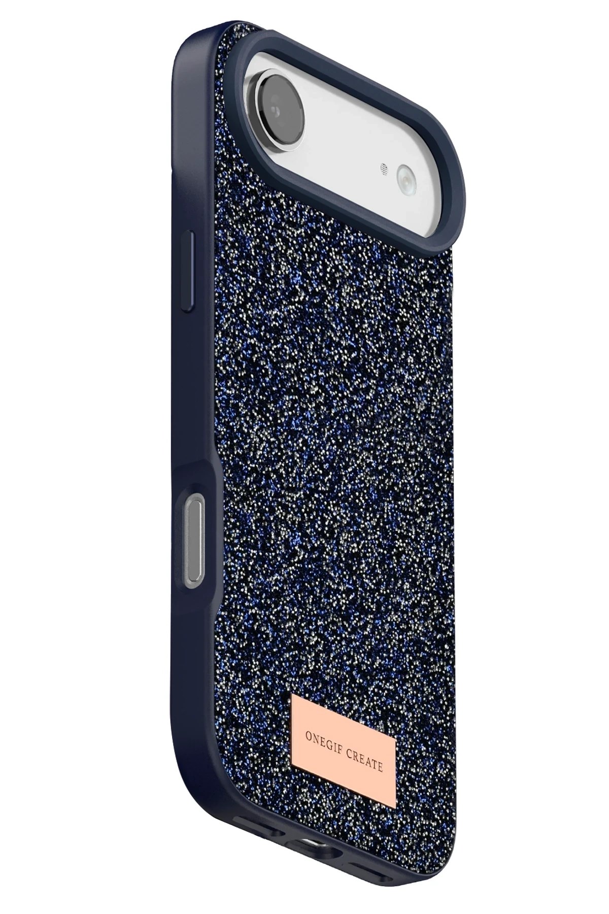 Mey İthalat®   iPhone 17 Air Bright Simli Kapak - Mavi