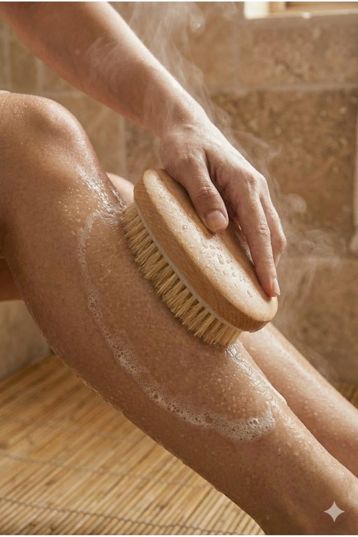 Doğal Vücut Fırçası – Kuru Fırçalama, Masaj ve Peeling Etkili Cilt Bakım Fırçası