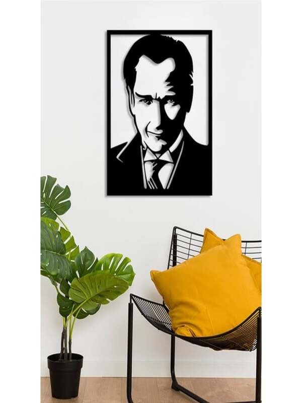 Atatürk Silüet Ahşap Duvar Tablosu