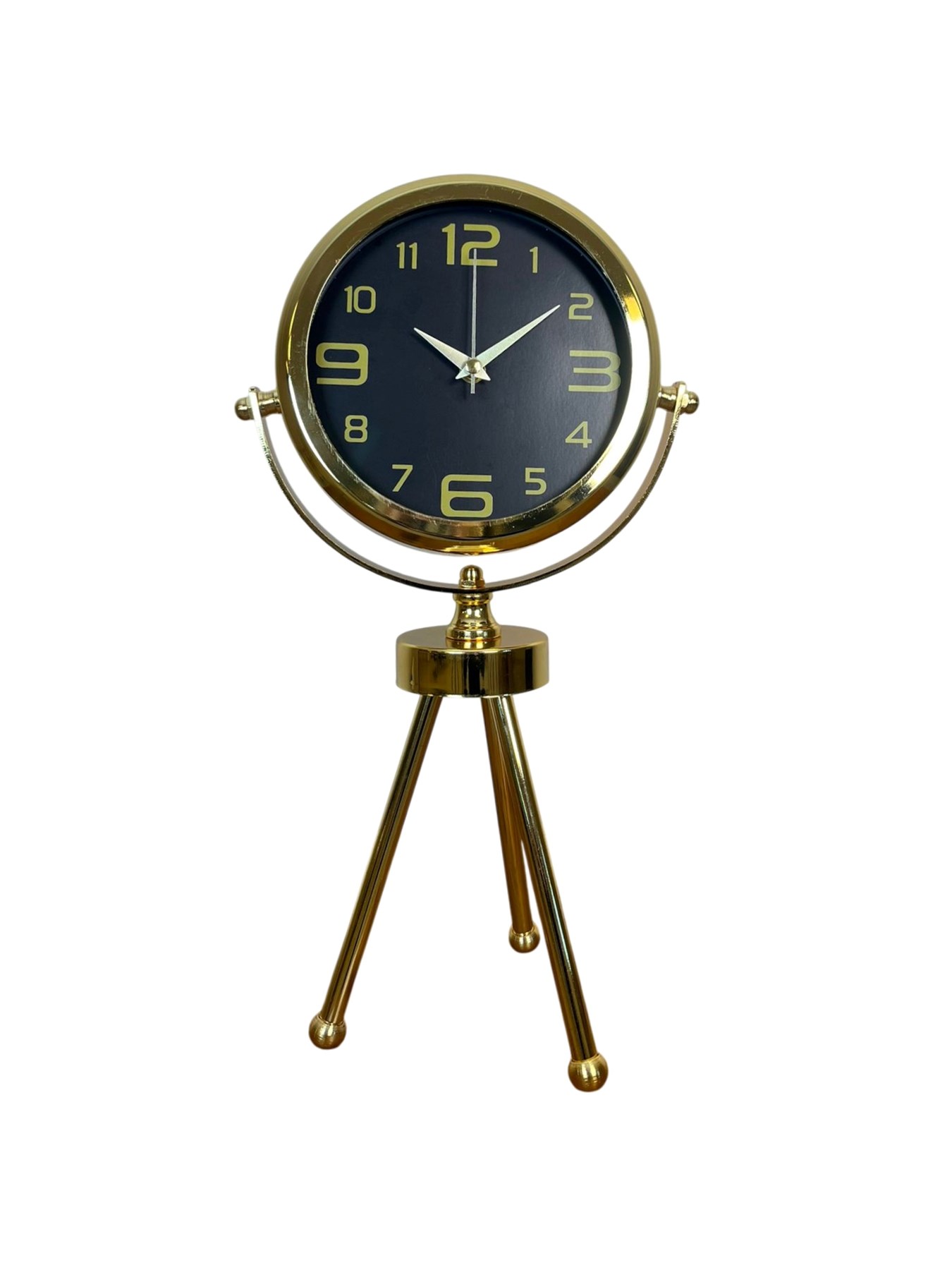 Vintage Prestige Üç Ayaklı Metal Masa Saati