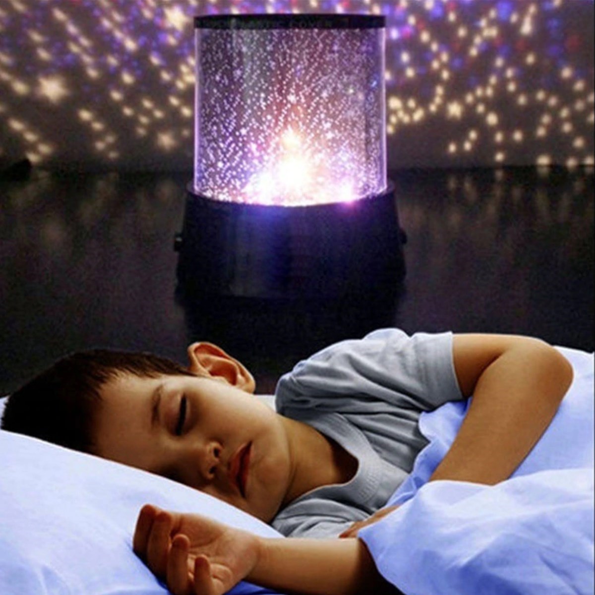 BUFFER® Star Master Pilli Gökyüzü Projeksiyonlu Led Renkli Yıldızlı Tavan Işık Yansıtma Gece Lambası