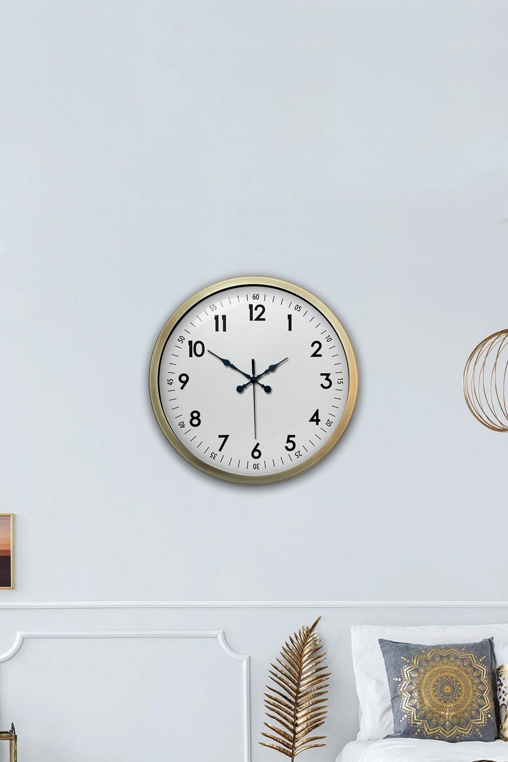 40 cm Eskitme Metal Standart Duvar Saati