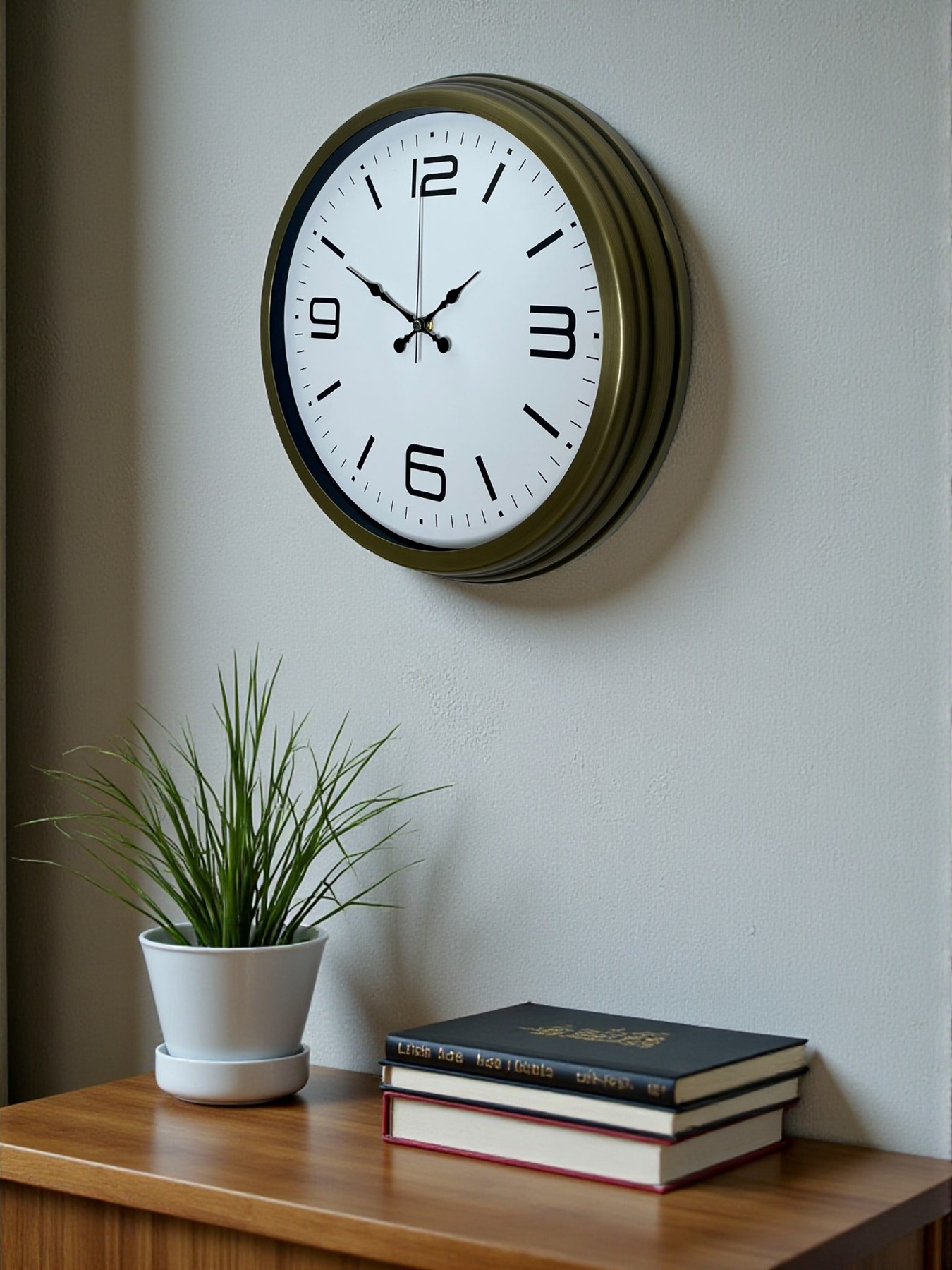 Modern Tasarım Eskitme 40 Cm Metal Duvar Saati