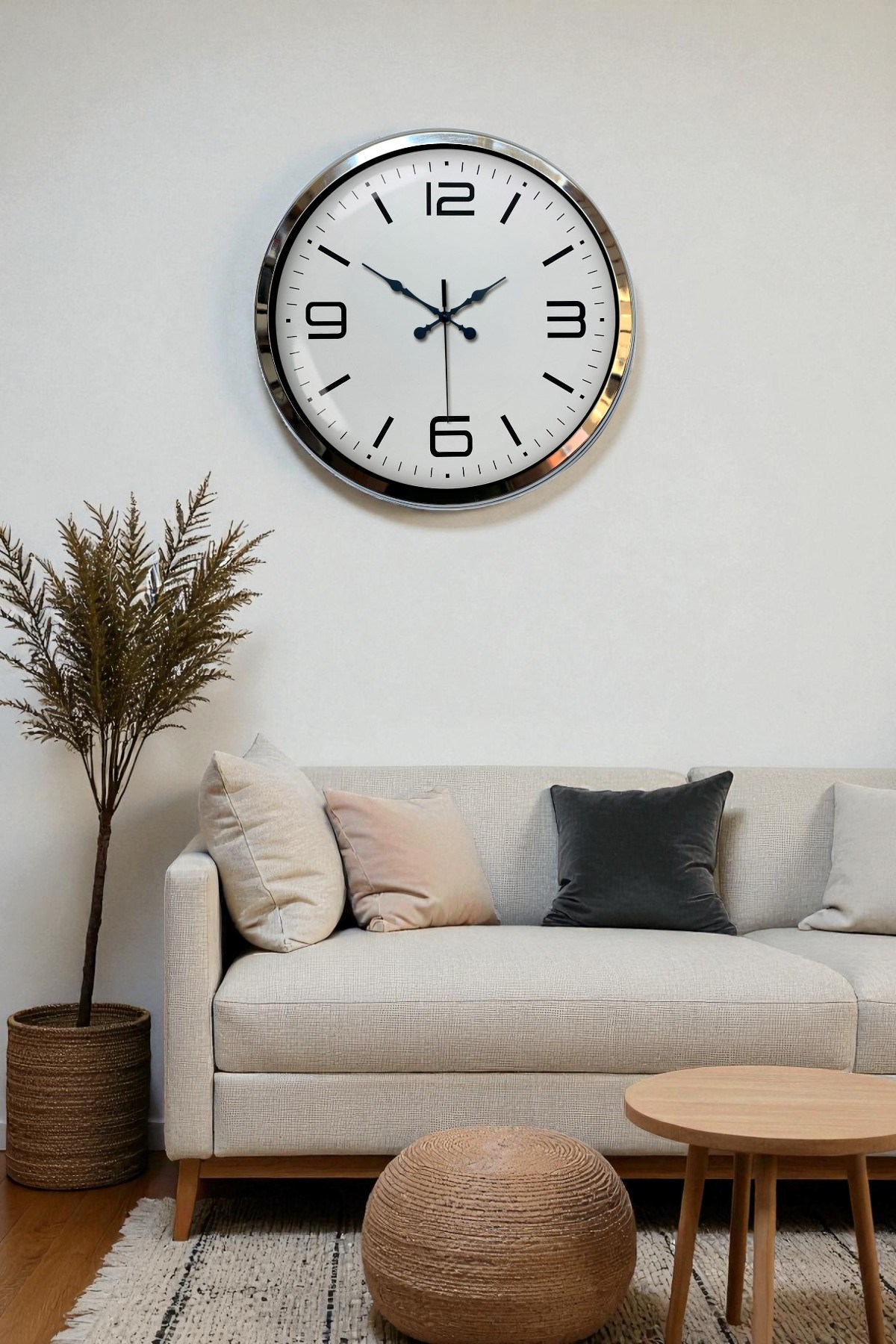 Prestij Krom Metal 40 Cm Duvar Saati