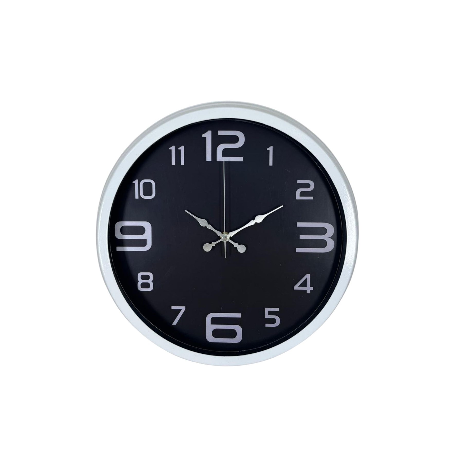 Beyaz 40 Cm Metal Klasik Duvar Saati