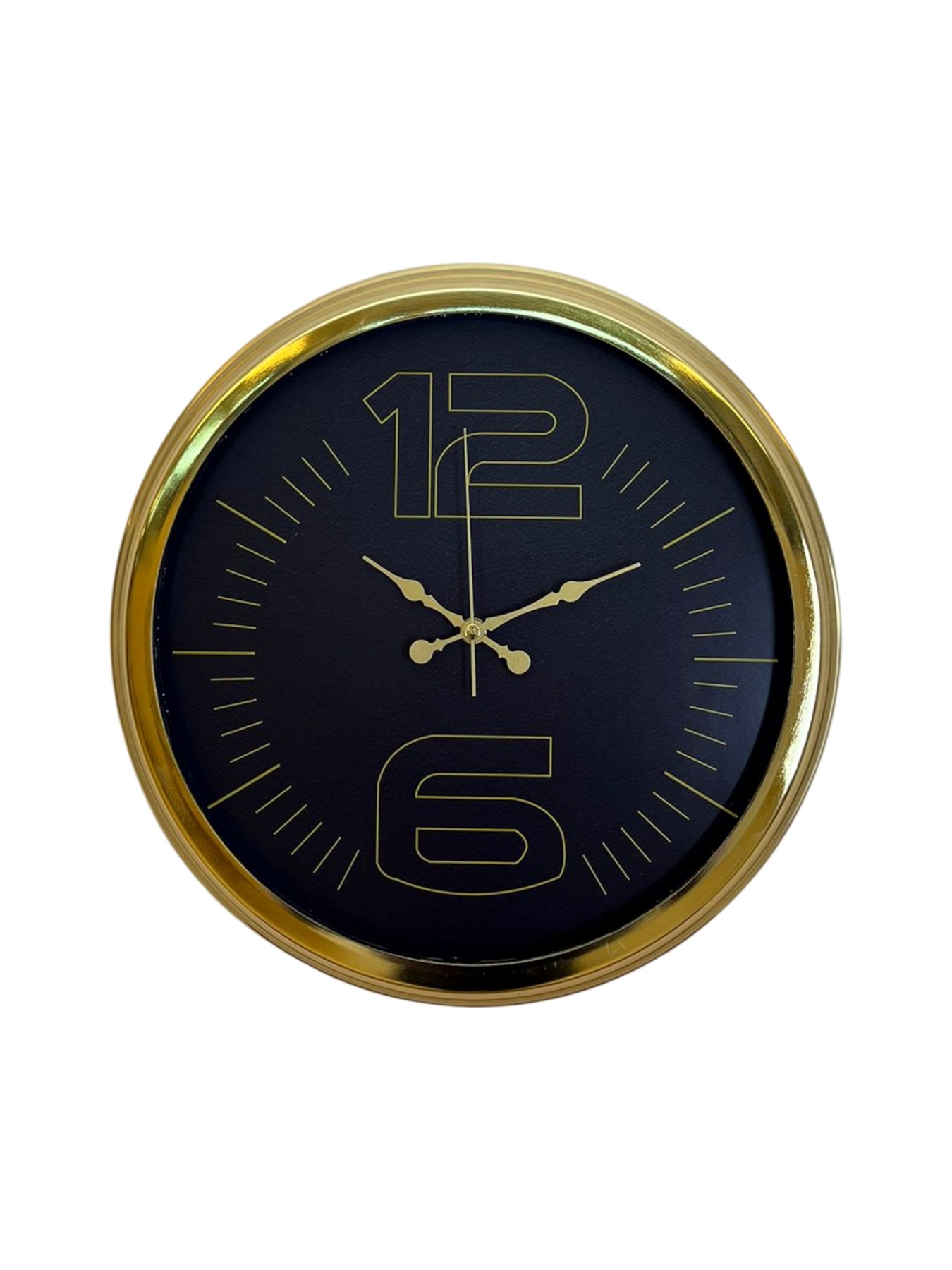Elite Luxury Gold 40 Cm Metal Duvar Saati