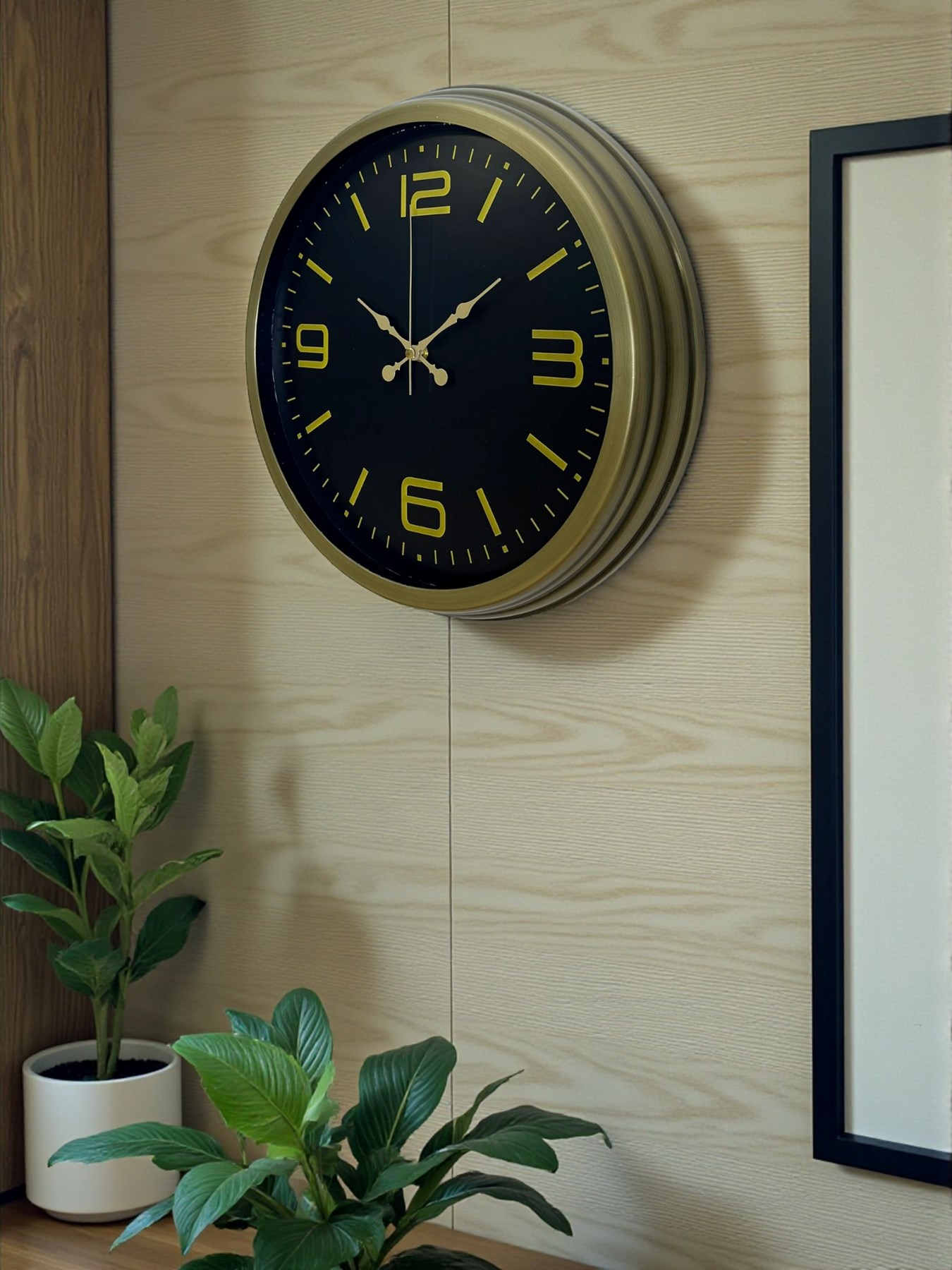 40 Cm Metal Eskitme Vintage Duvar Saati