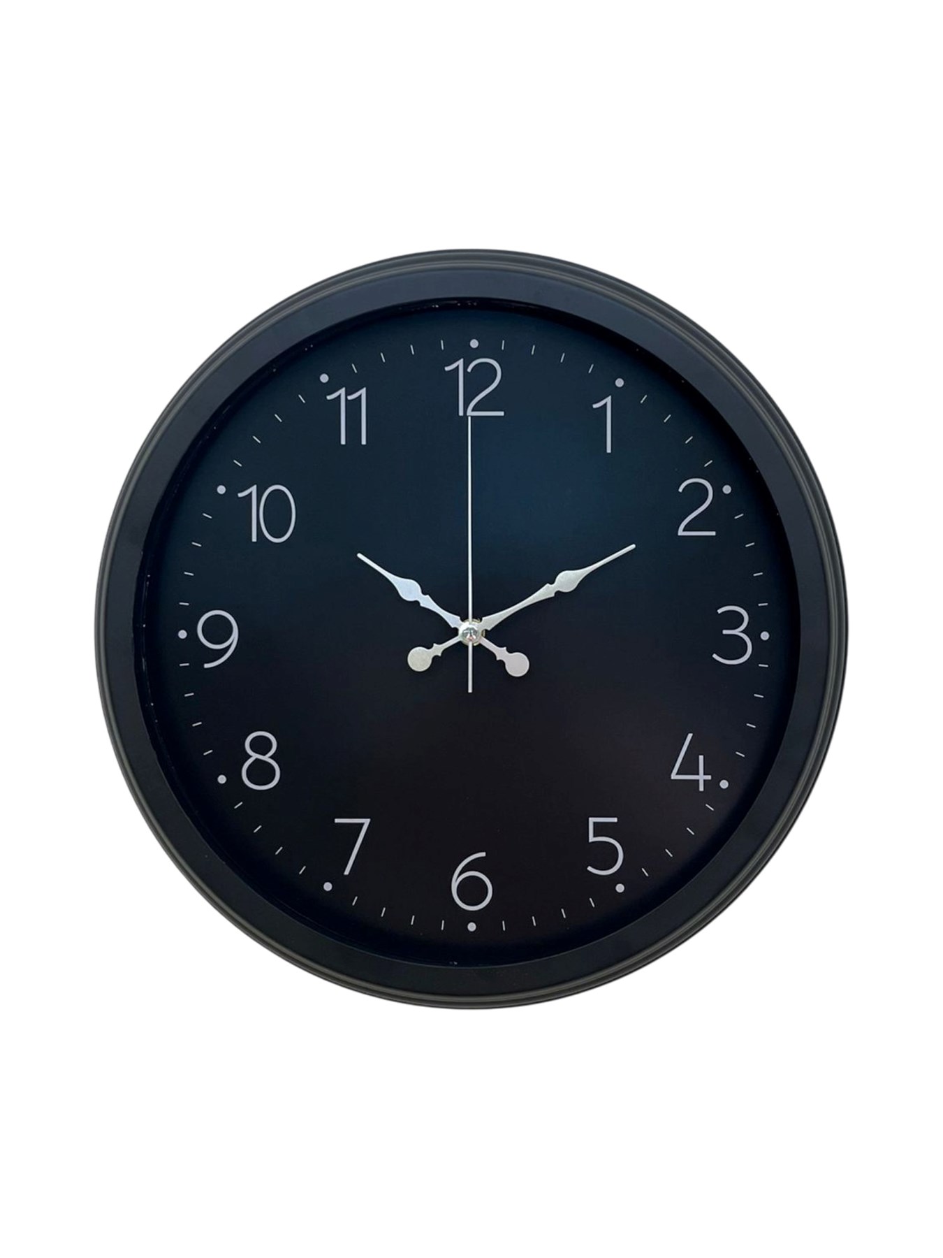 Classic Black Zarif 40 cm Metal Duvar Saati