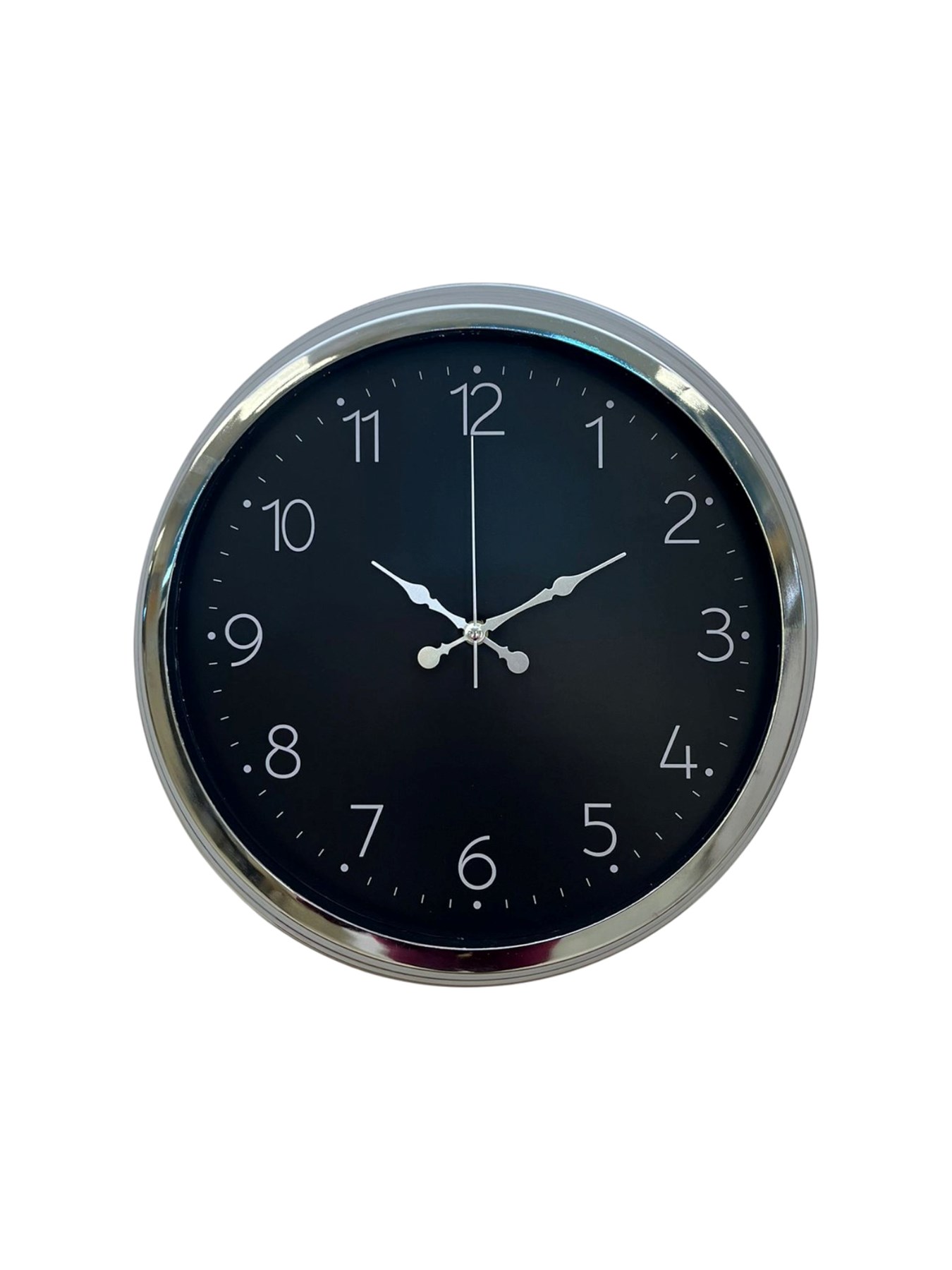 Dekoratif Ve Şık 40 Cm Krom Metal Duvar Saati