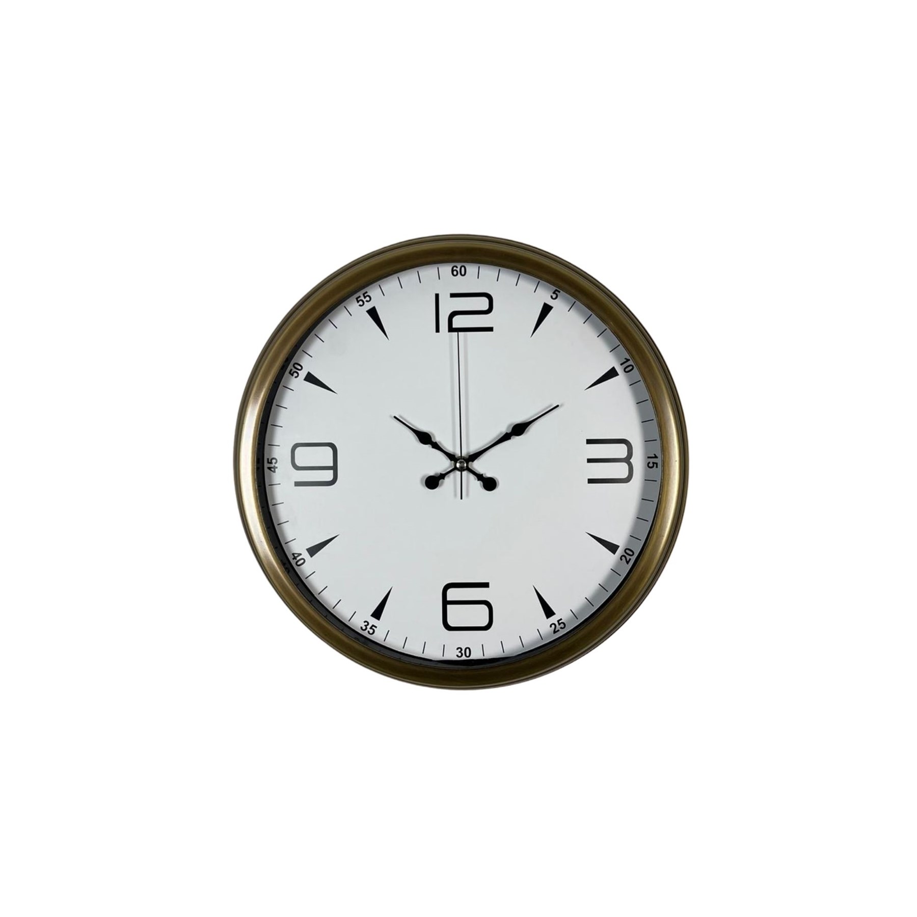 Bronze 40 Cm Metal Eskitme Duvar Saati