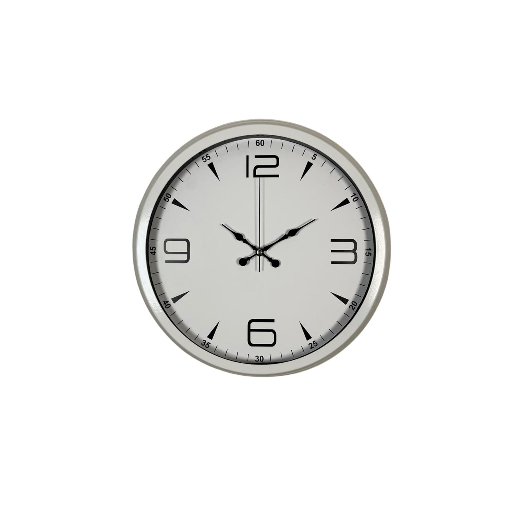 White Index 40 Cm Metal Duvar Saati