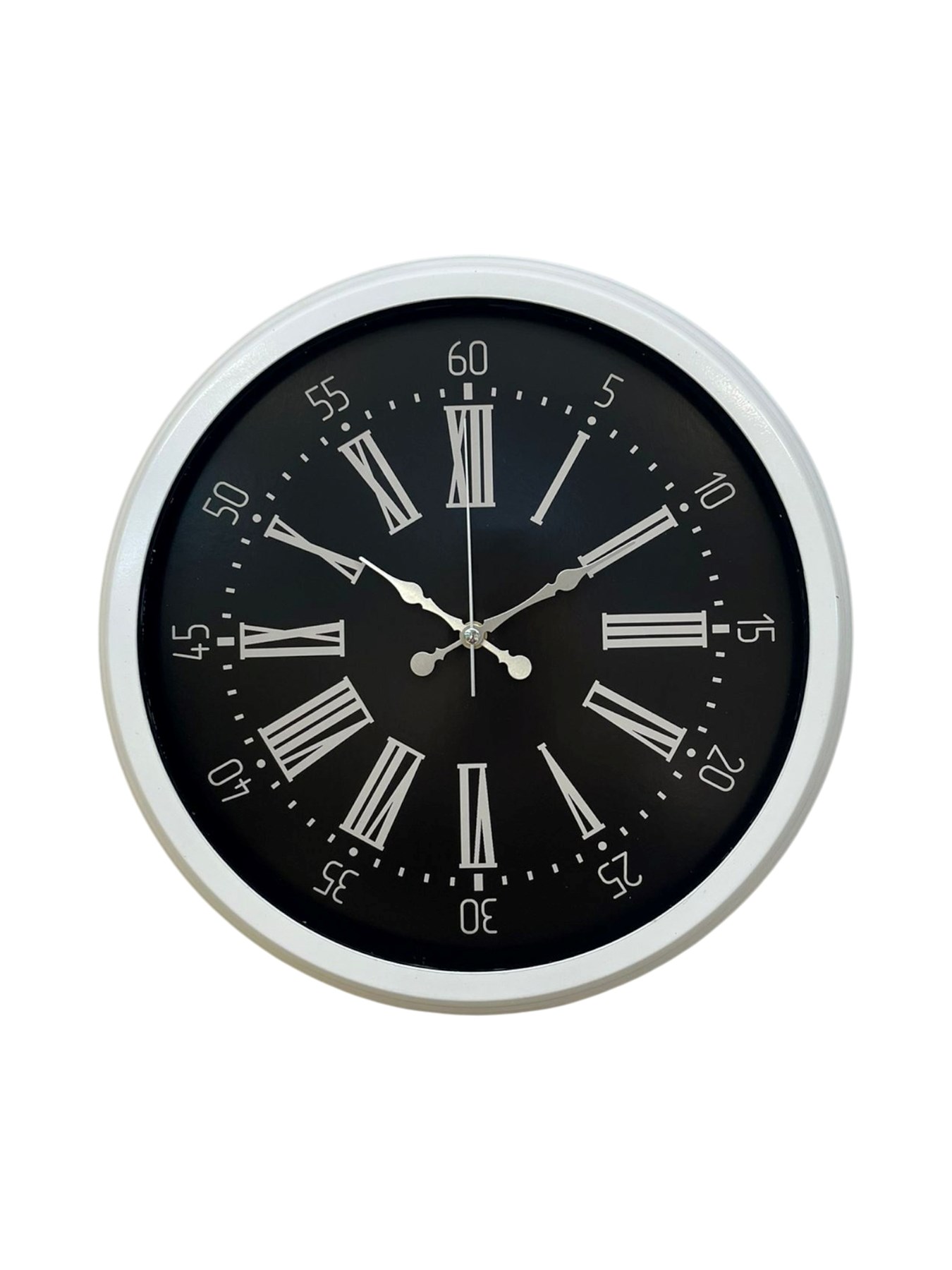 Elegance White 40 Cm Metal Duvar Saati