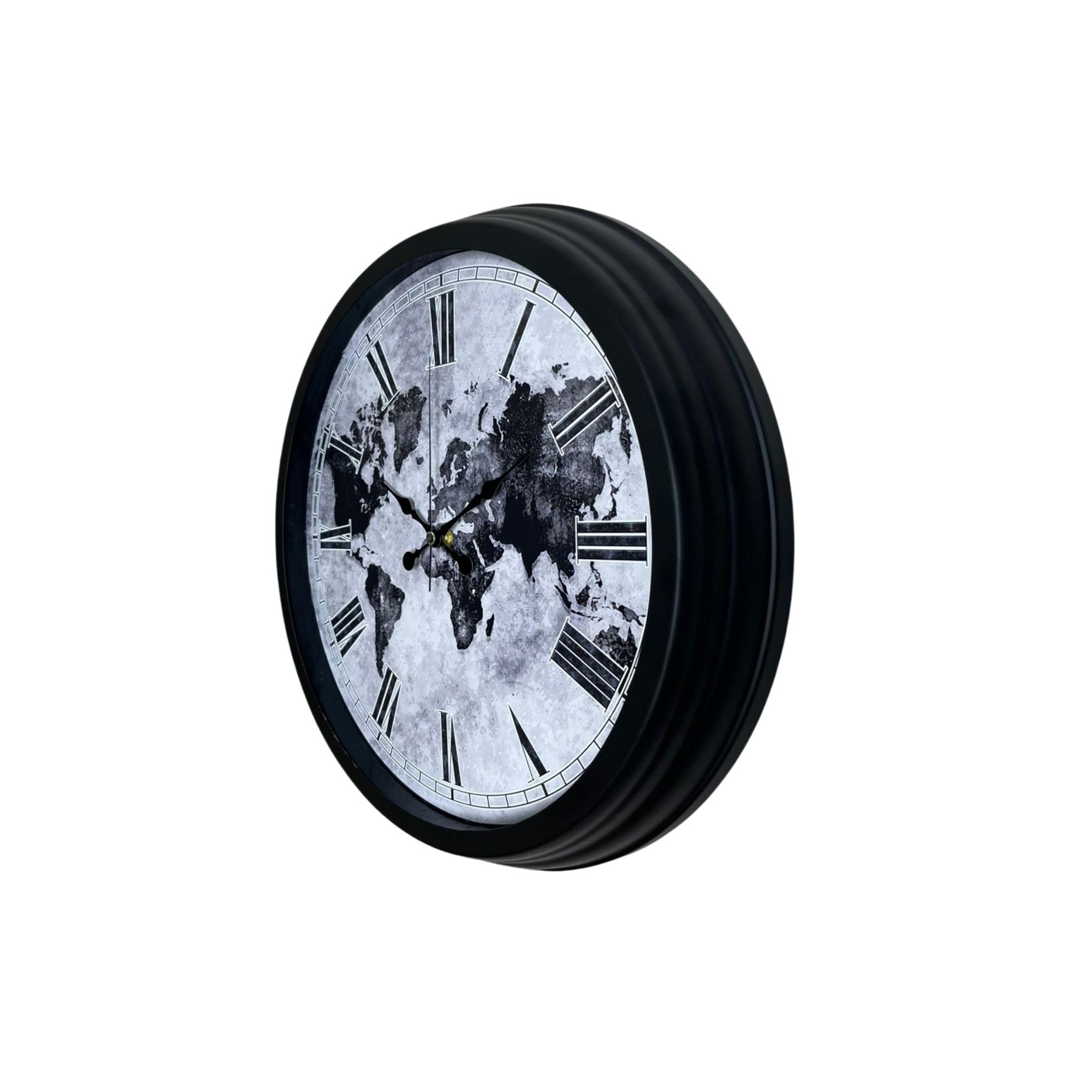 Worldline Black 40 Cm Metal Duvar Saati