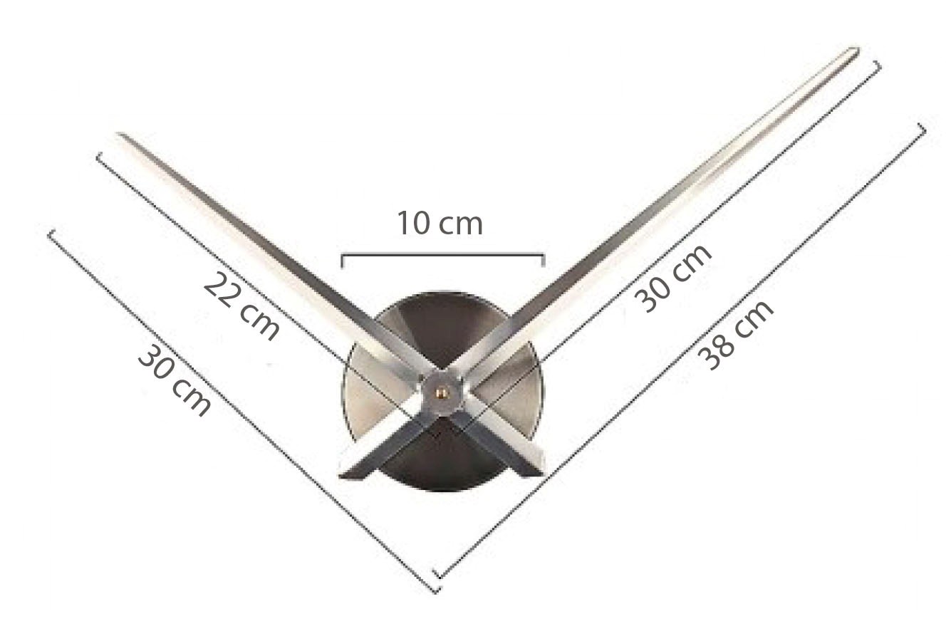 Krom Modern Aynalı 3D Rakamlı DIY Duvar Saati