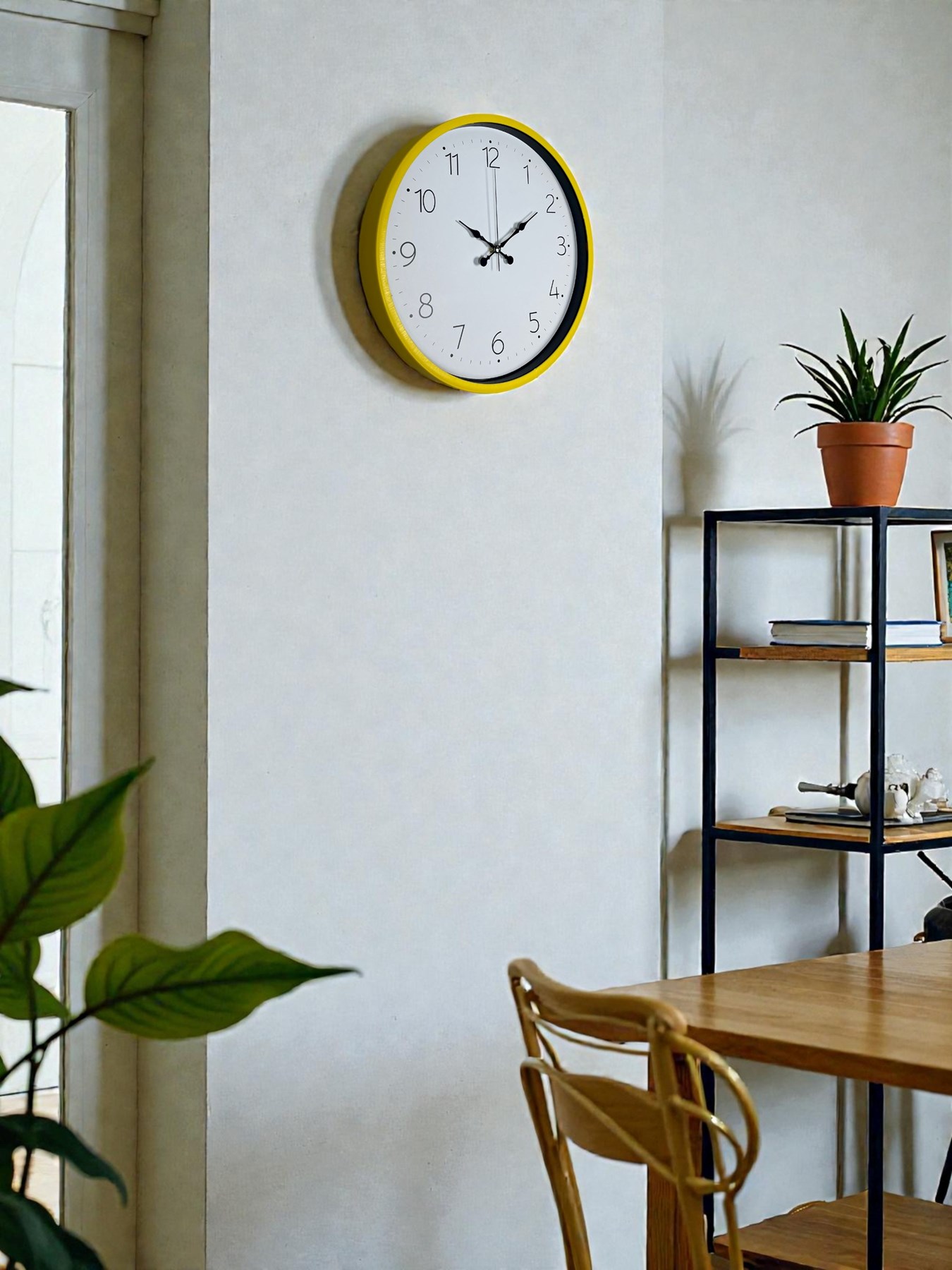 36 Cm Standart Sarı Duvar Saati