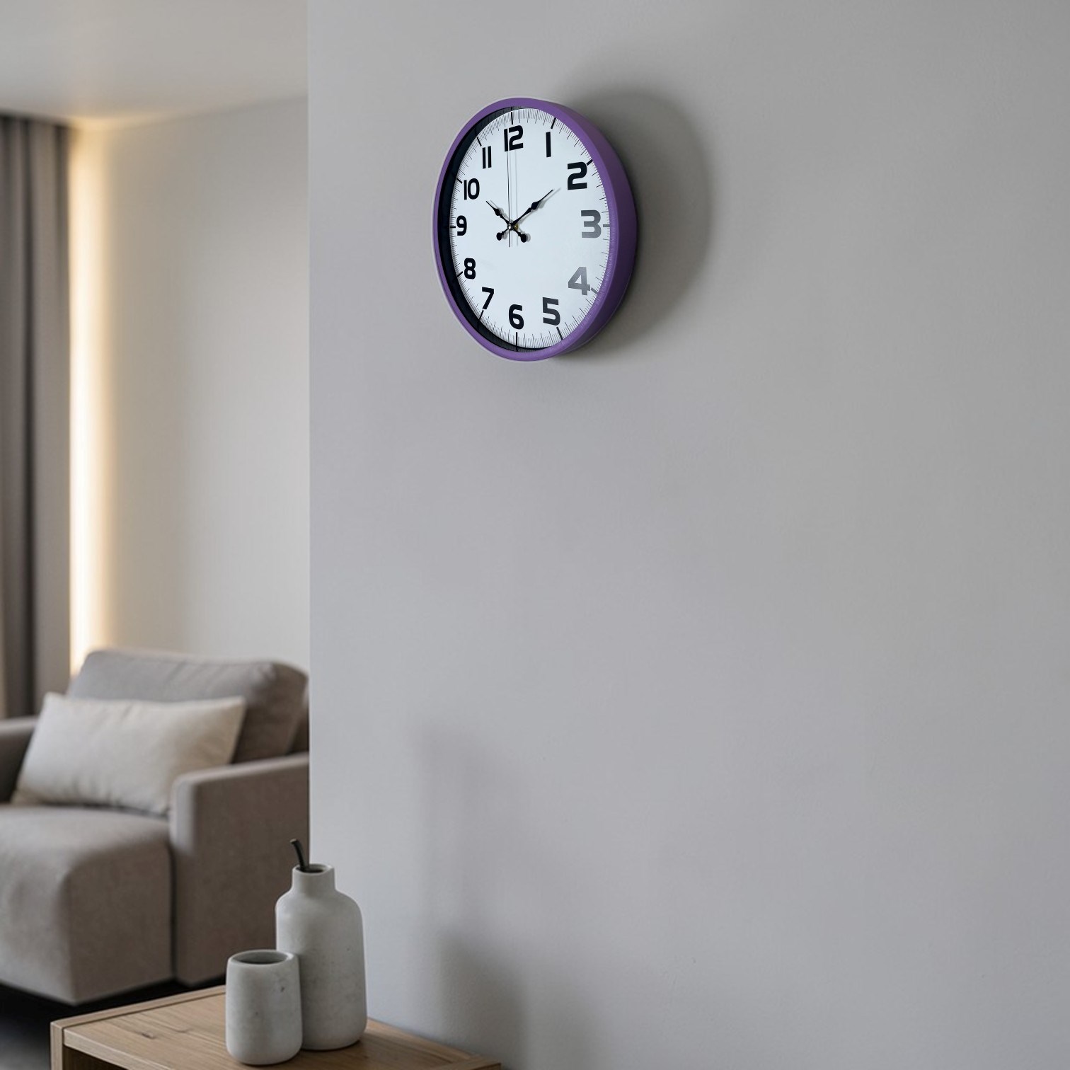 Violet Mor 36 Cm Standart Duvar Saati
