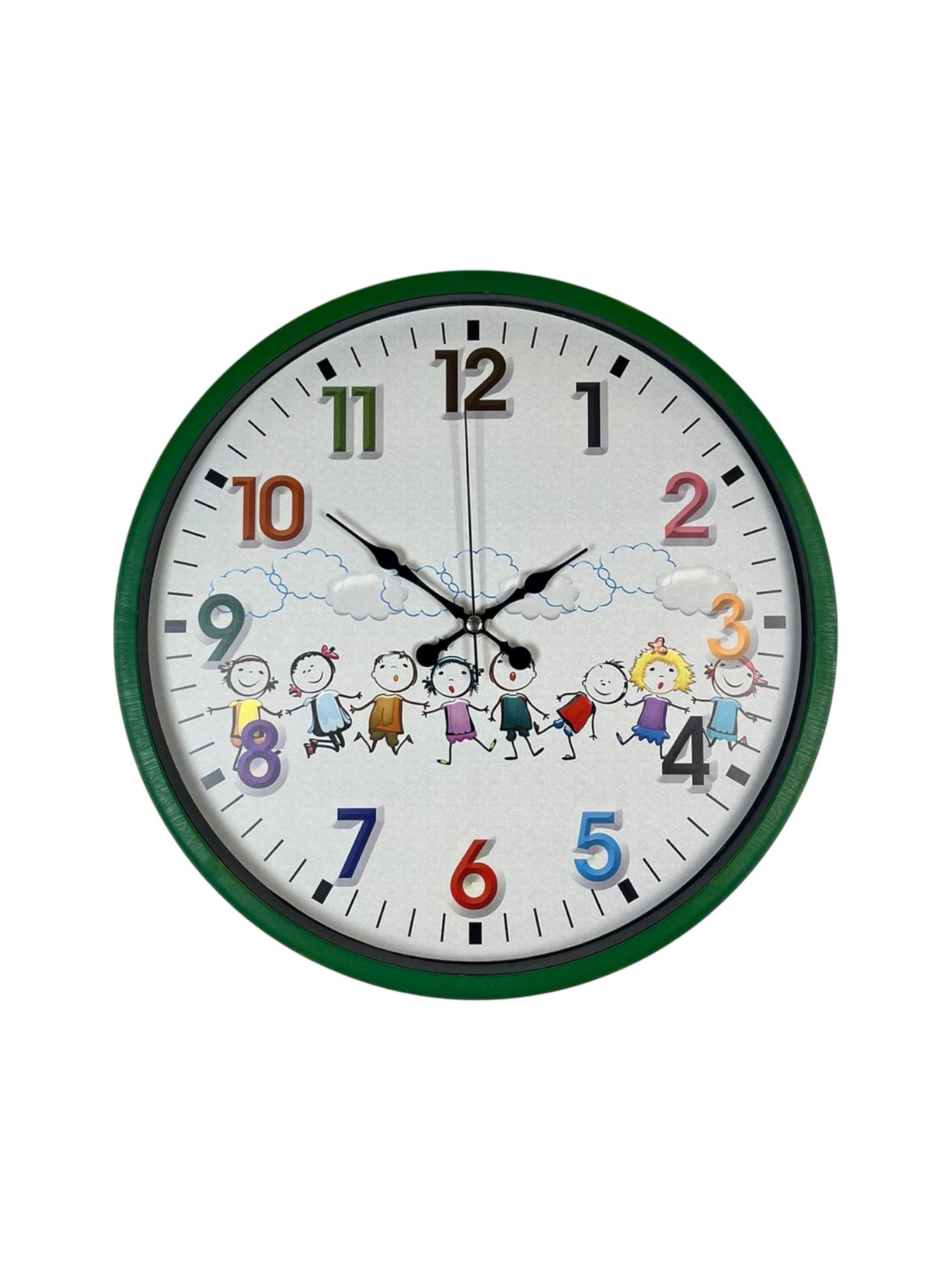 36 Cm Yeşil Çocuk Odası Duvar Saati