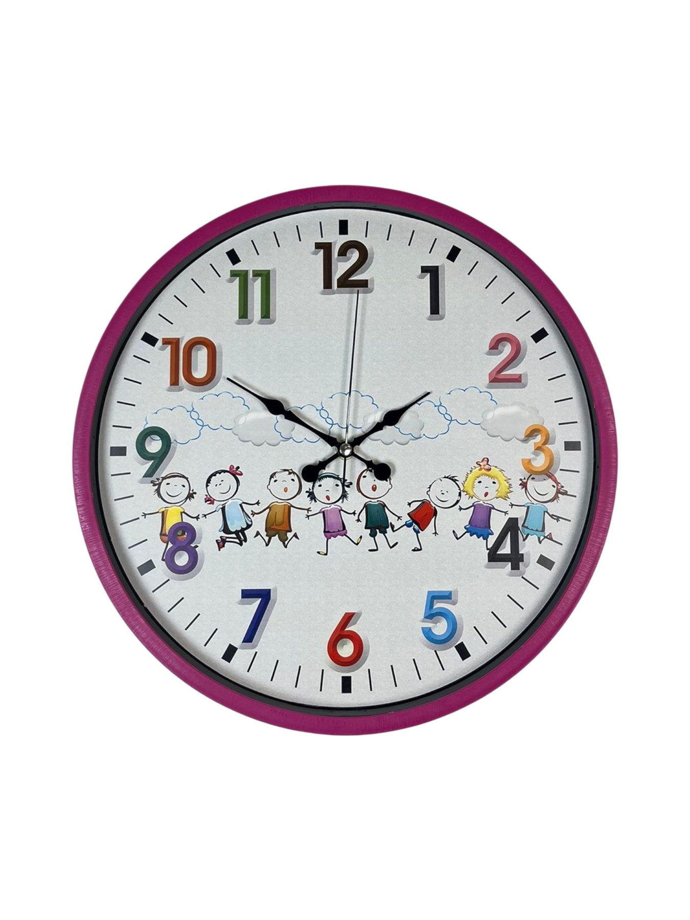 36 Cm Pembe Çocuk Odası Duvar Saati