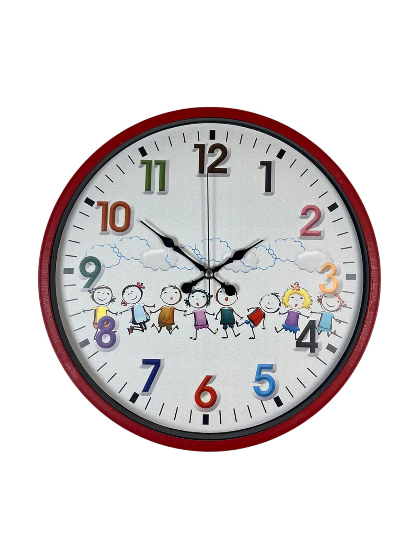 36 Cm Kırmızı Çocuk Odası Duvar Saati