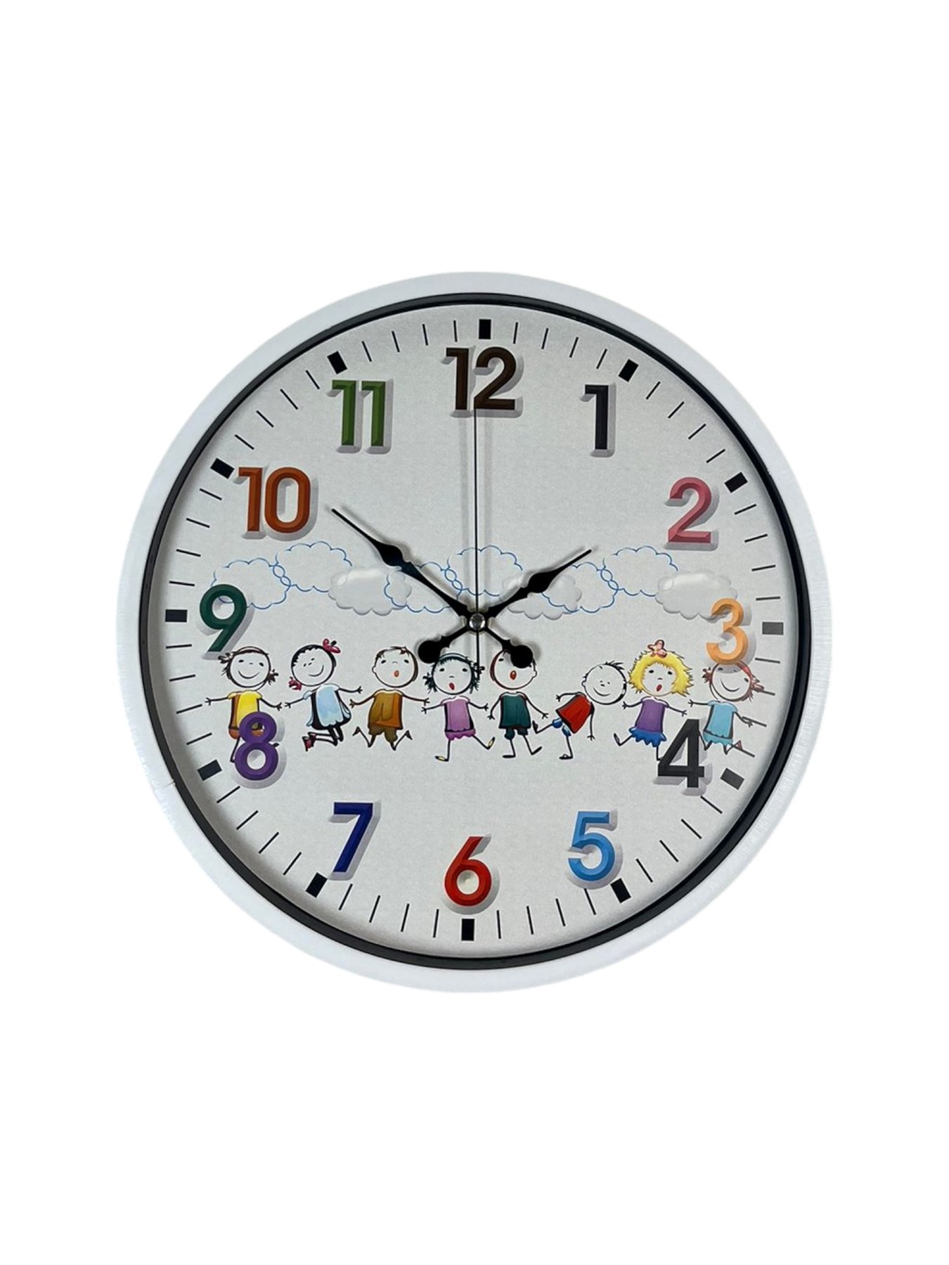 36 Cm Beyaz Çocuk Odası Duvar Saati