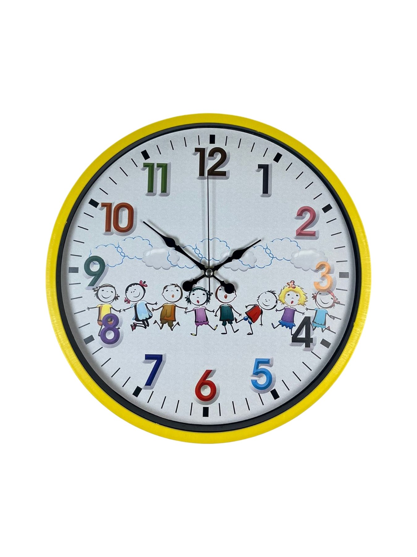 36 Cm Sarı Çocuk Odası Duvar Saati