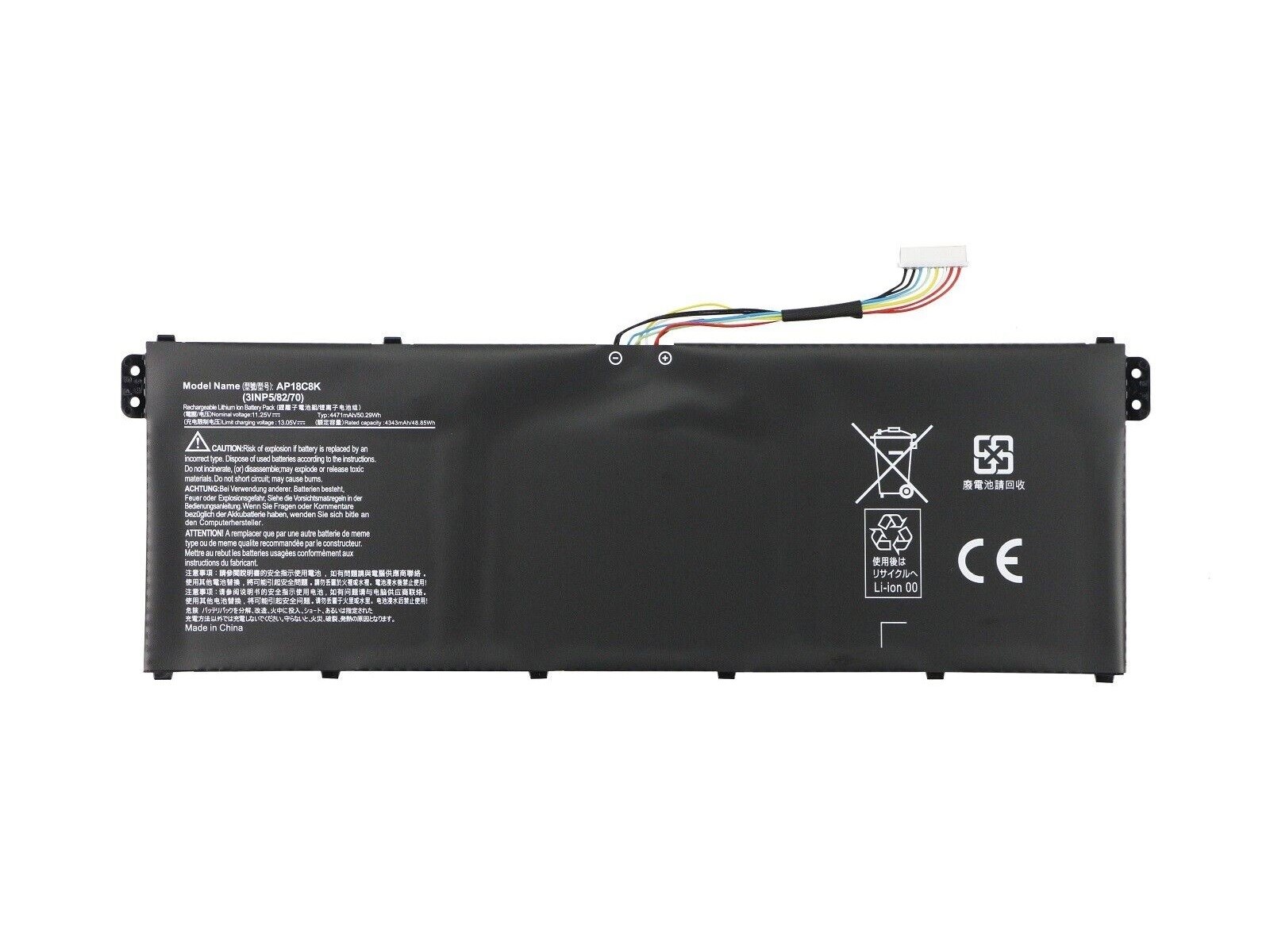 RETRO Acer Aspire AP18C8K 3-Cell Notebook Bataryası (50Wh)
