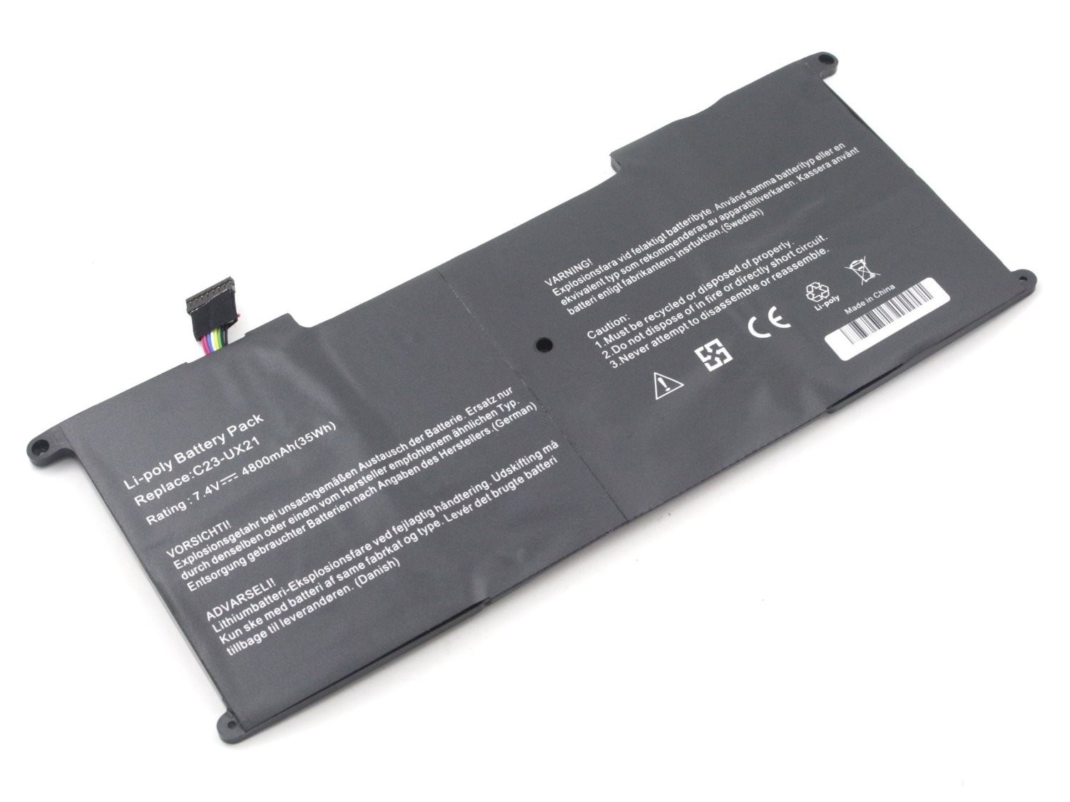 Sylar RETRO Asus UX21A, UX21E, C23-UX21 Notebook Bataryası