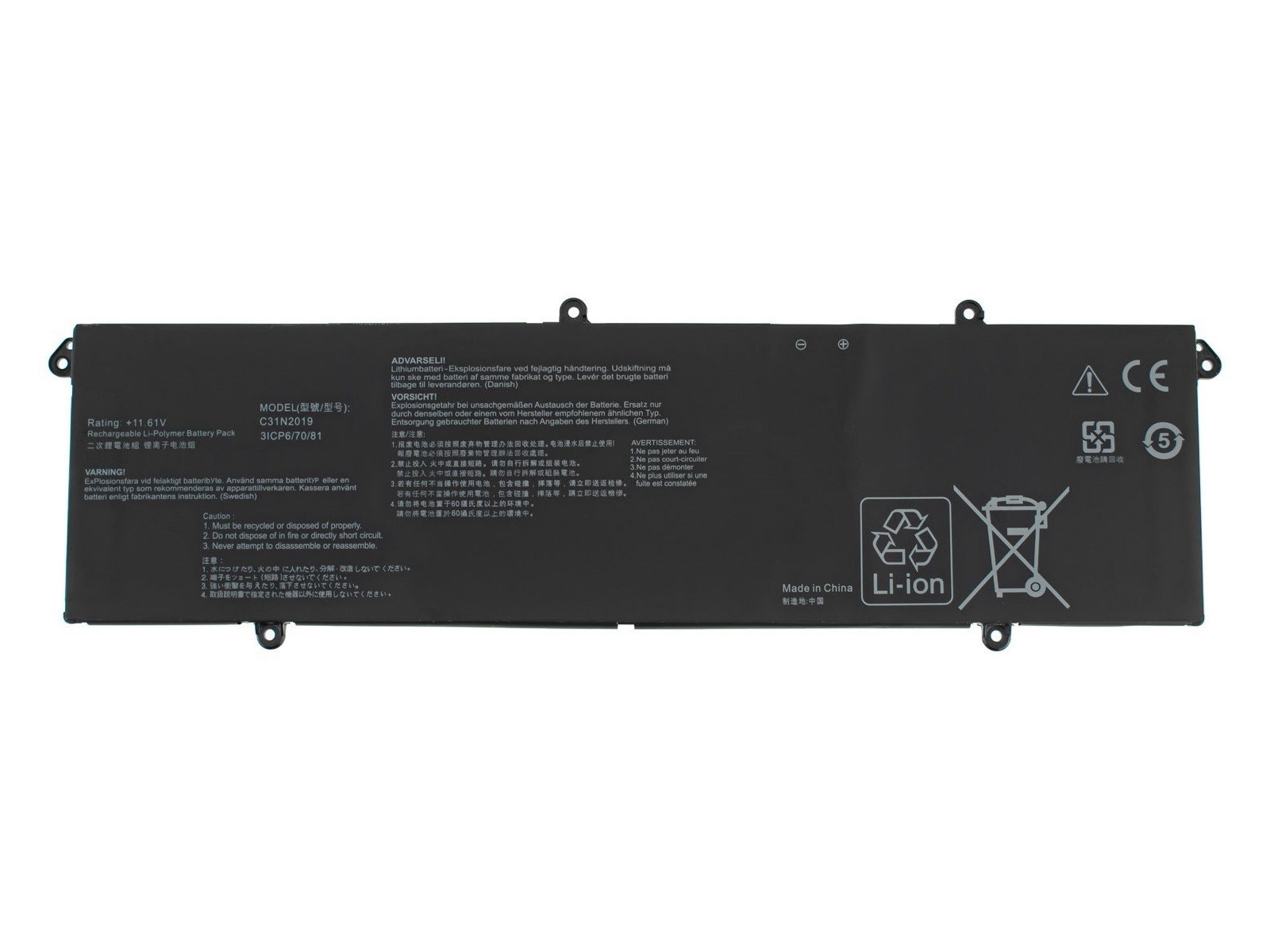 Sylar RETRO Asus C31N2019 Notebook Bataryası