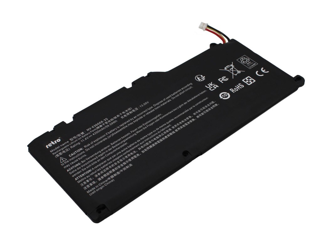 RETRO NV-636668-3S Notebook Bataryası