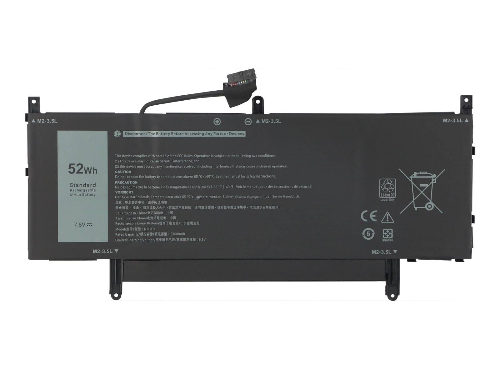 RETRO Dell Latitude 9510 Notebook Bataryası - Ver.1 - 4 Cell