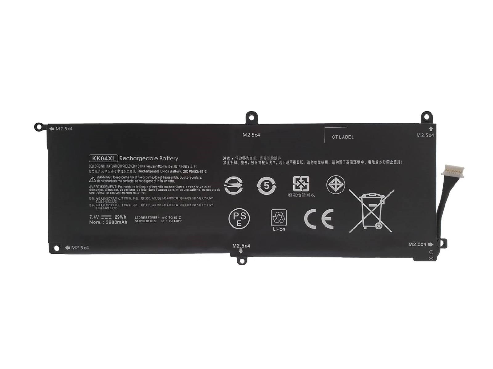 RETRO Hp Pro x2 612 G1, KK04XL Notebook Bataryası - Ver.2 (Tablet)