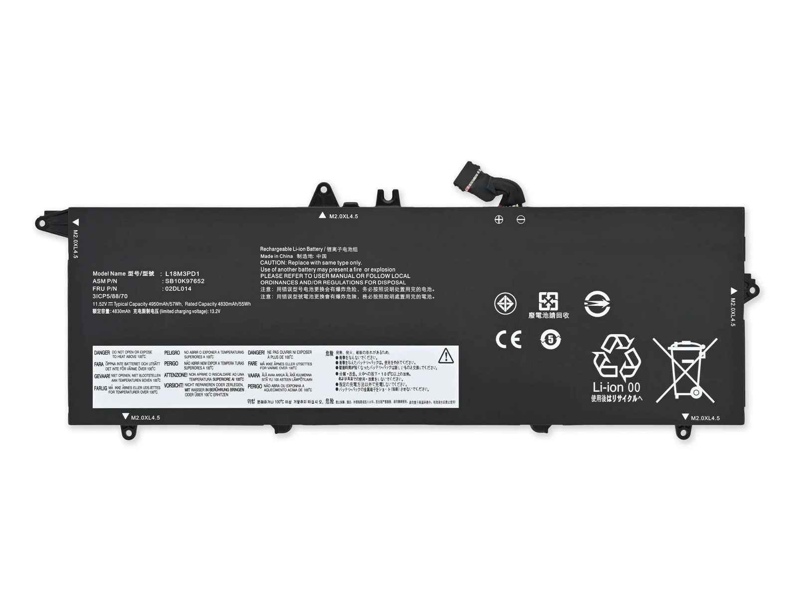 Sylar RETRO Lenovo ThinkPad T490s, L18L3PD1 Notebook Bataryası