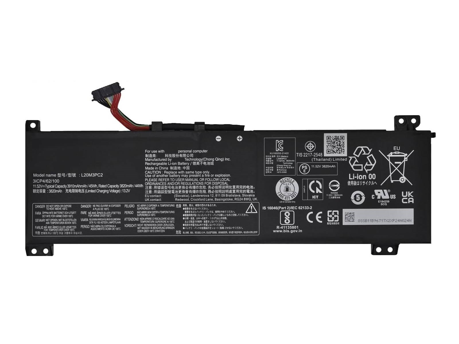 Sylar RETRO Lenovo L20M3PC2 Notebook Bataryası