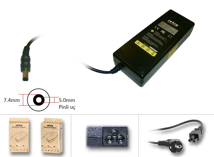 Sylar RETRO Hp Compaq 120W Pinli Uç Notebook Adaptör RNA-HC05
