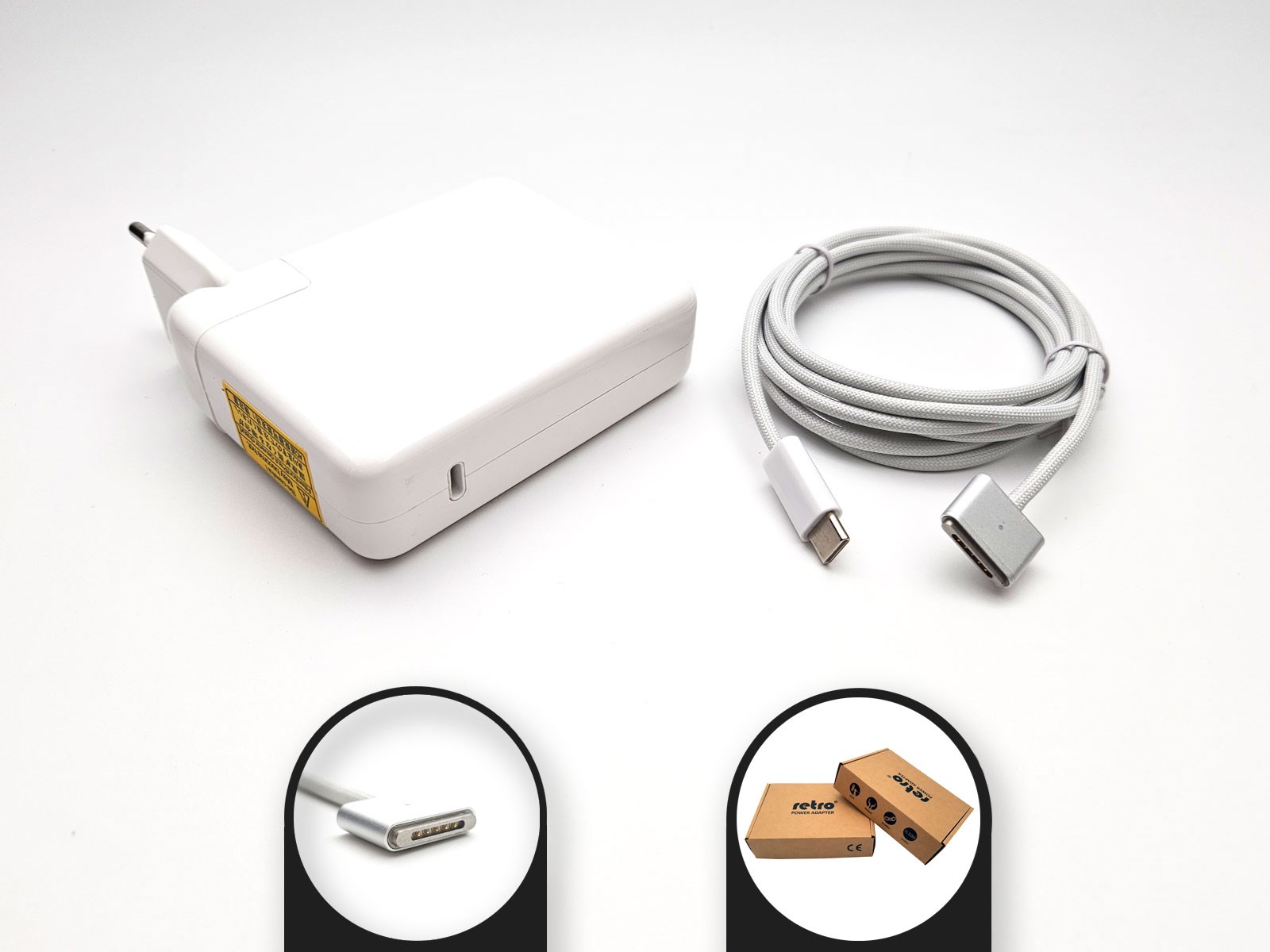 Sylar RETRO Apple MacBook 140W USB-C PD Adaptör RPA-AC327