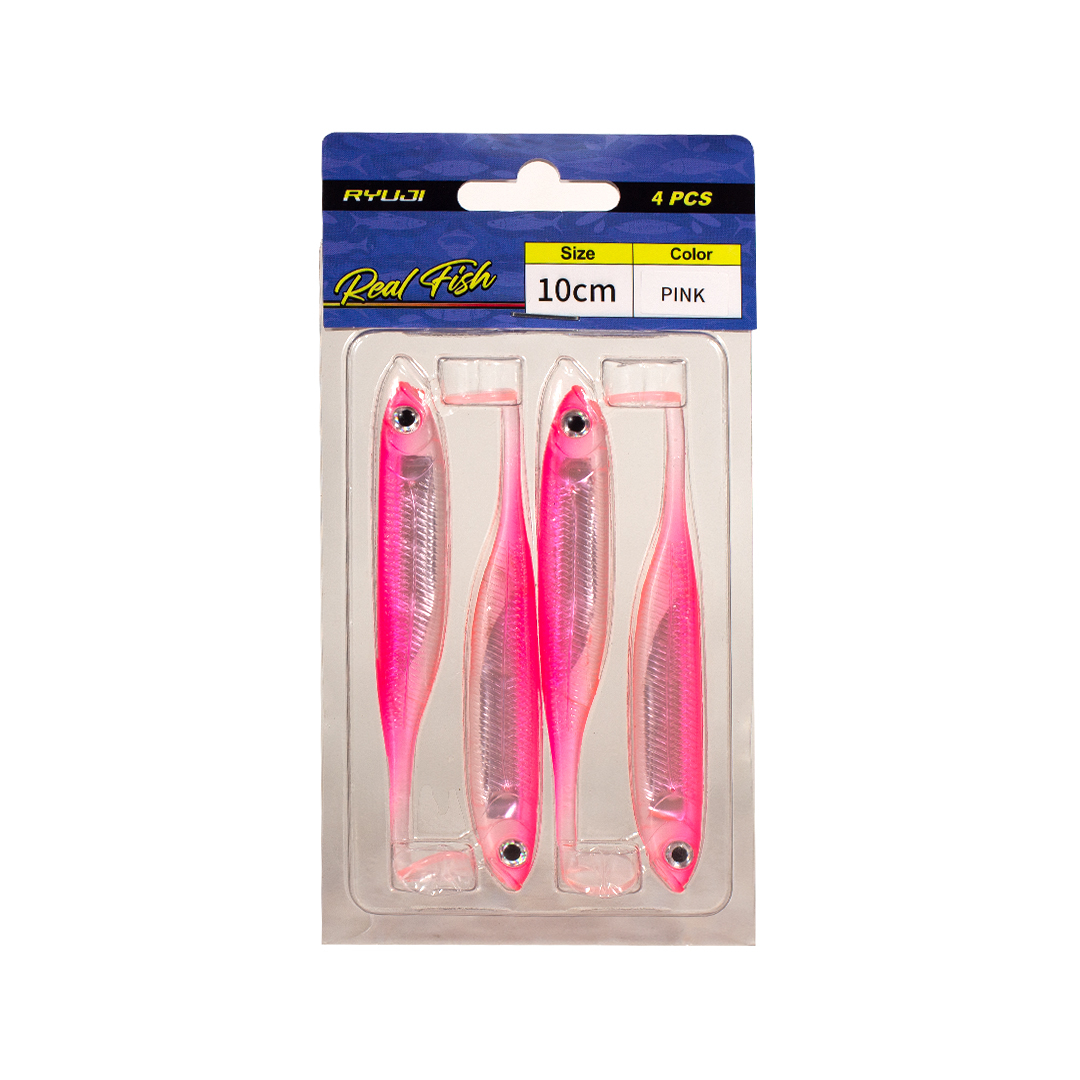 RYUJI REAL FISH 10CM, 4PCS