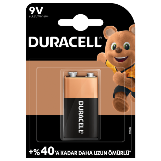 Duracell 9 Volt Pil 1’li