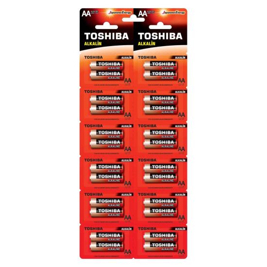 TOSHIBA LR6 24LÜ KARTELA ALKALİN KALEM PİL