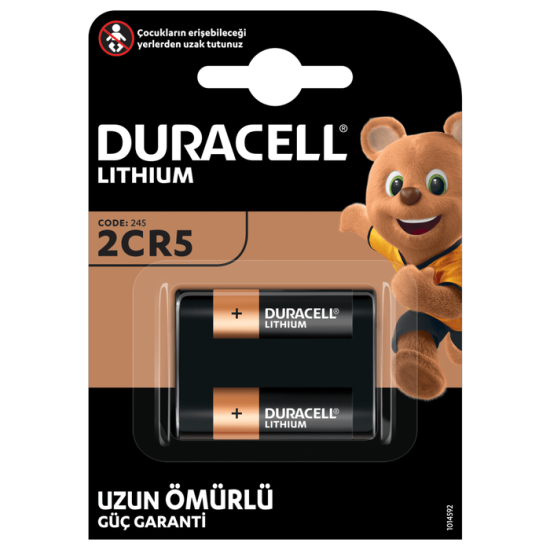 Duracell 2CR5/DL245 6V Lıthıum Pil 1’li