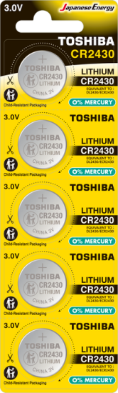Toshiba Cr 2430 Lithium 5’li Pil