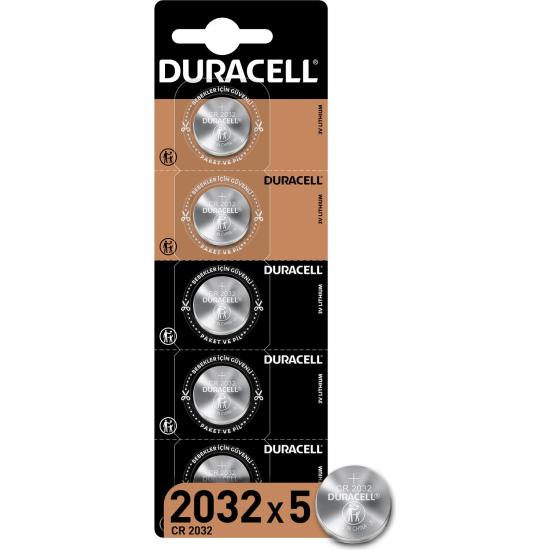 Duracell CR2032 Lıthıum 3V Pil 5’li