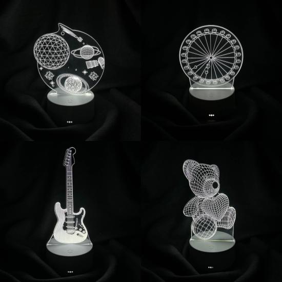 AVEC AV-333 3D PİLLİ + USB’Lİ MASA LAMBASI