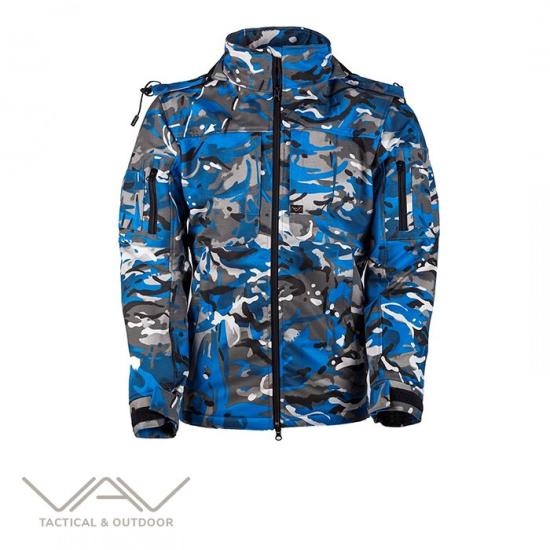 T. VAV Shell HT-01 Softshell Mont Yengeç Mavi - S
