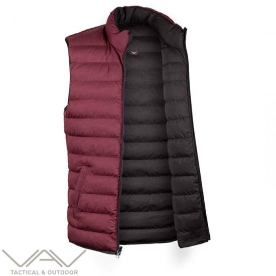 T. VAV WESRIT 01 Çift Taraflı Yelek Bordo-Siyah - L