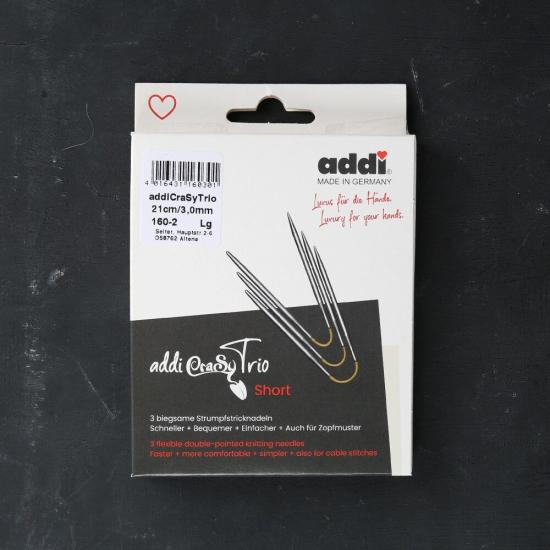 Addi CrasyTrio 3 lü 3 Mm 21 Cm Misinalı Çorap Şişi