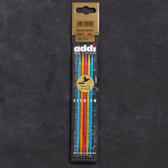 Addi Colibri 4,5mm 15cm Renkli Çorap Şişi - 204-7
