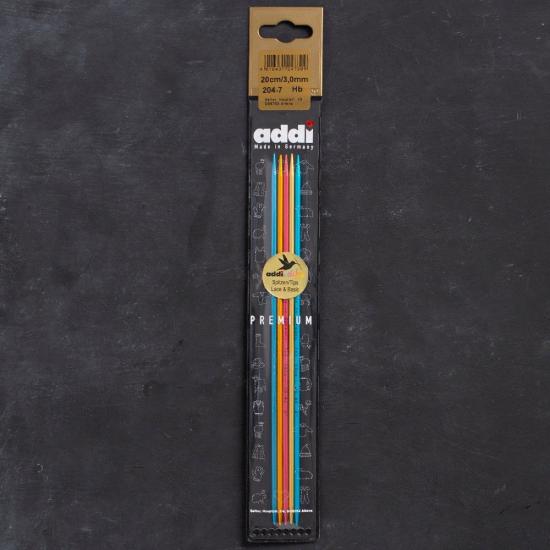 Addi Colibri 3mm 20cm Renkli Çorap Şişi - 204-7