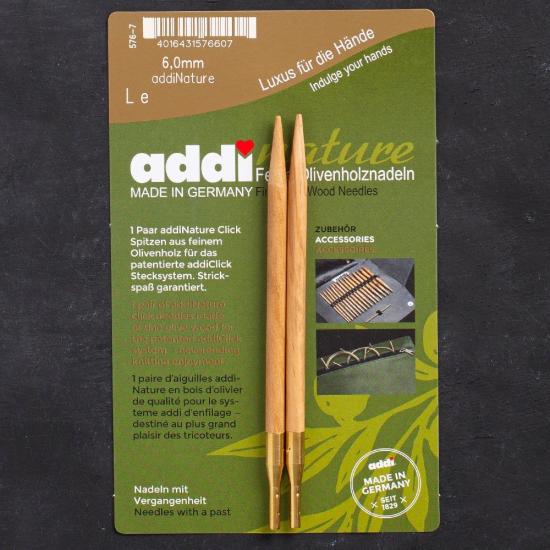 Addi Nature Olive Wood Click 6mm 13cm Misinalı Şiş