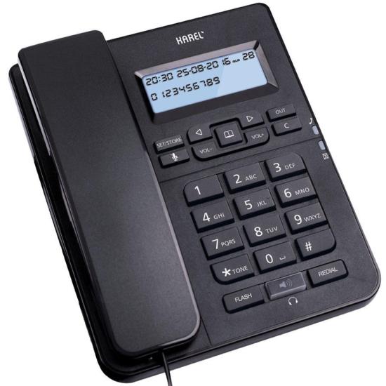 KAREL TM145 SİYAH ANALOG TELEFON CID